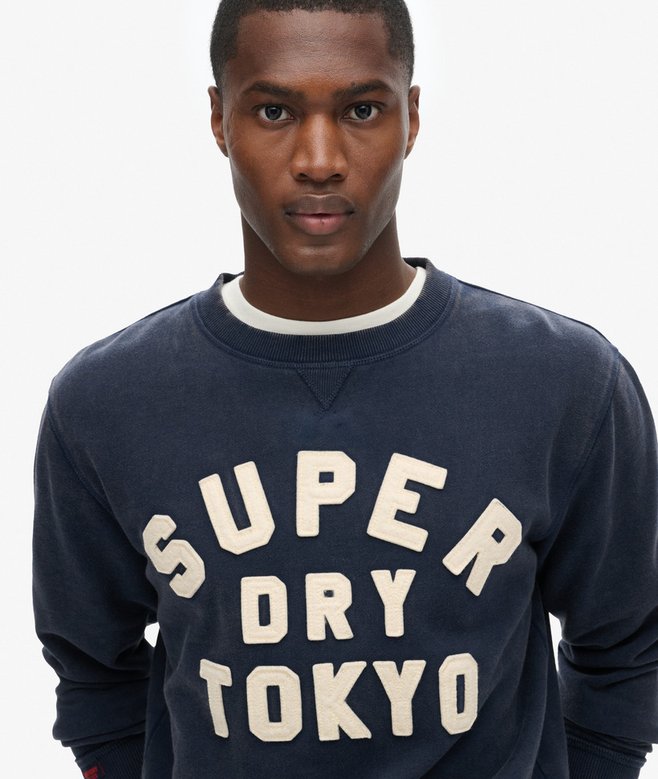 superdry Sudadera de cuello redondo Vintage Athletic Ofertas de temporada