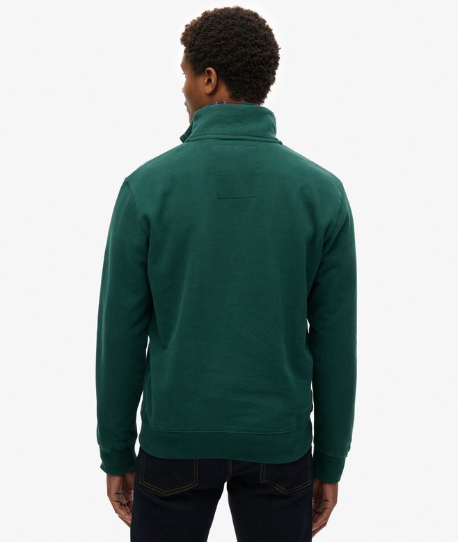 superdry Sudadera con cuello panadero con logotipo Essential Venta caliente