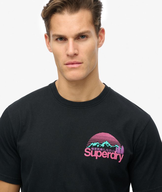 superdry Camiseta con logotipo Core Great Outdoors estampado en el pecho Envío gratis