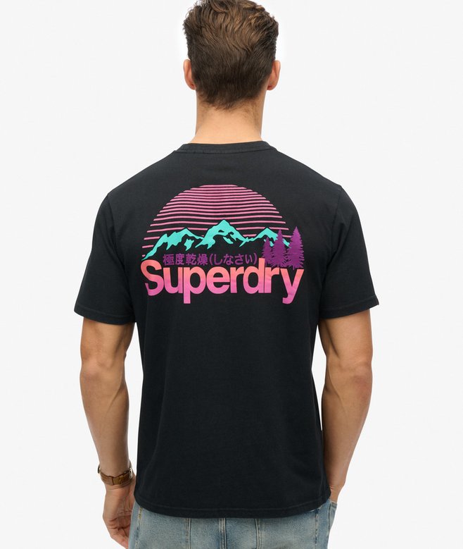 superdry Camiseta con logotipo Core Great Outdoors estampado en el pecho Envío gratis
