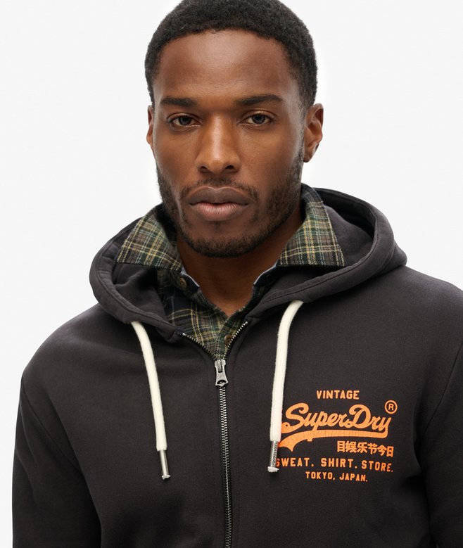 superdry Sudadera flúor con logotipo Vintage Logo Precio de fábrica