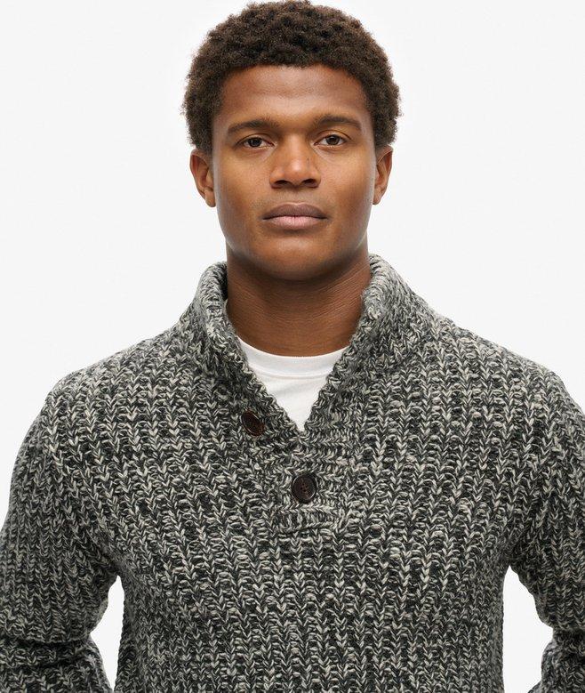 superdry Jersey de punto grueso con media cremallera Solo hoy