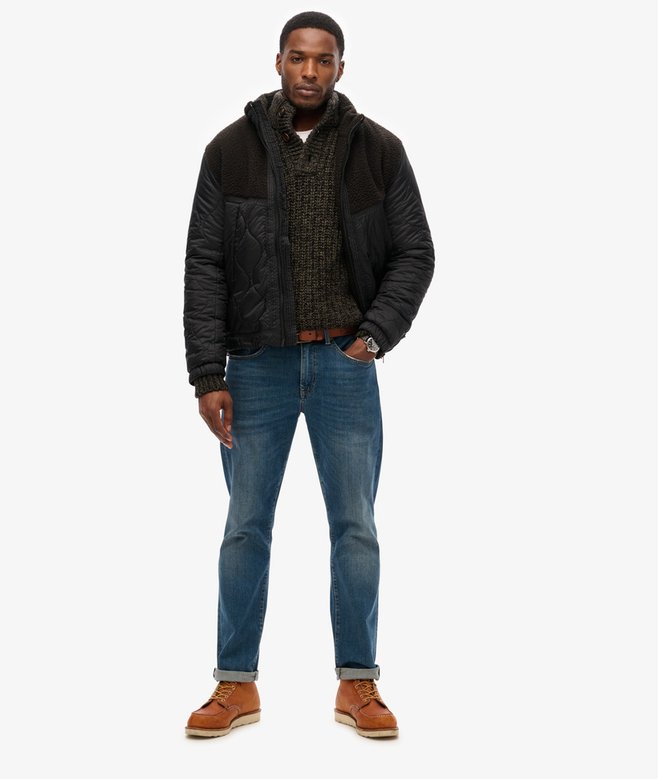 superdry Cazadora híbrida acolchada de borreguillo Promoción trimestral