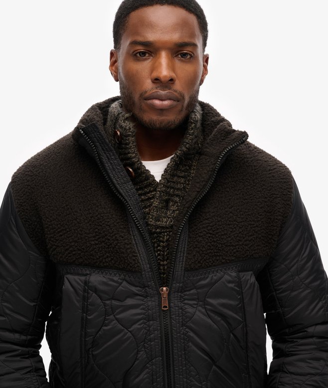 superdry Cazadora híbrida acolchada de borreguillo Promoción trimestral