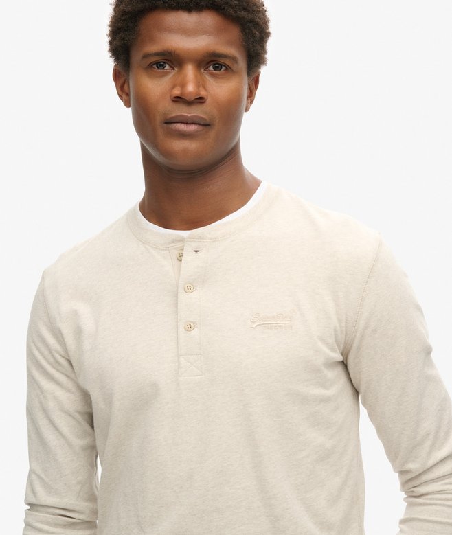 superdry Camisa con media botonadura y logotipo Vintage Logo bordado Solo queda un día