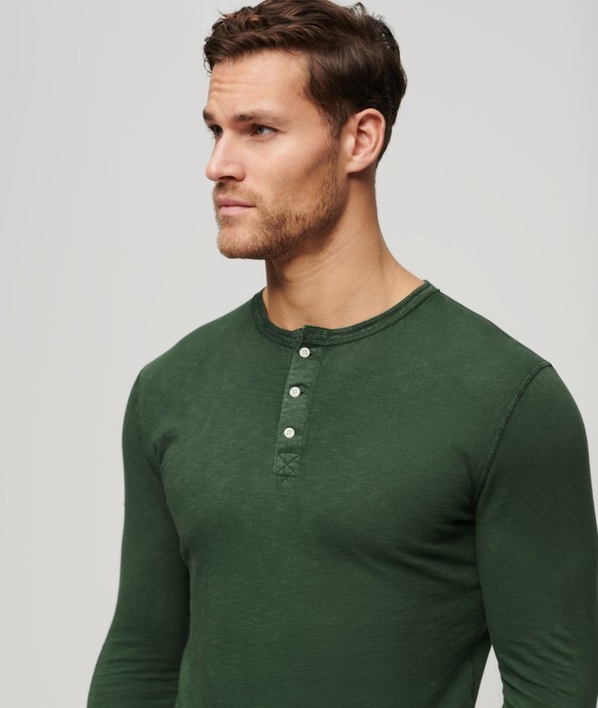 superdry Camiseta de punto y manga larga con cuello panadero Tienda de fábrica