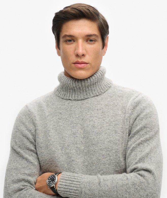 superdry Jersey cepillado de cuello vuelto En oferta