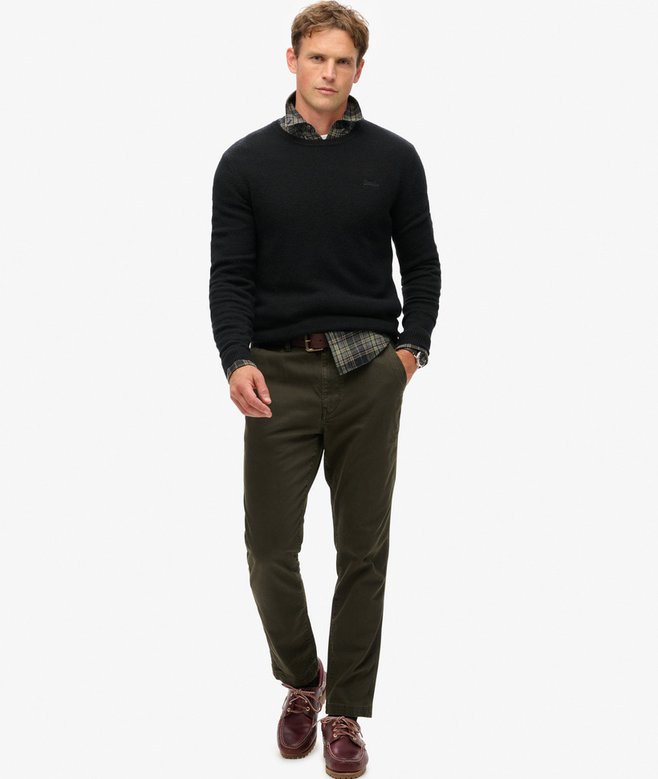 superdry Jersey de corte ajustado con cuello redondo Essential Libre de impuestos