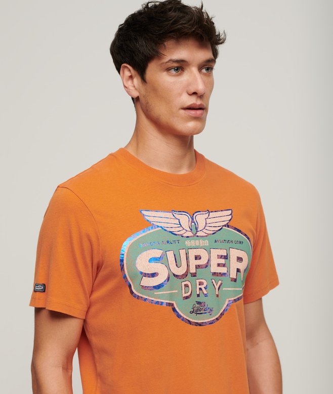superdry Camiseta Gasoline Workwear Descuento por venta flash