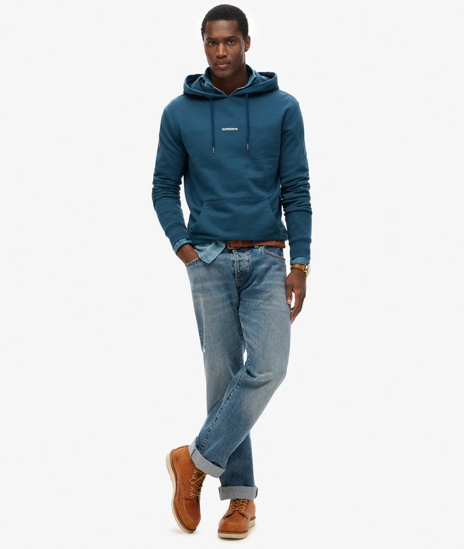 superdry Sudadera lisa con capucha Ofertas especiales