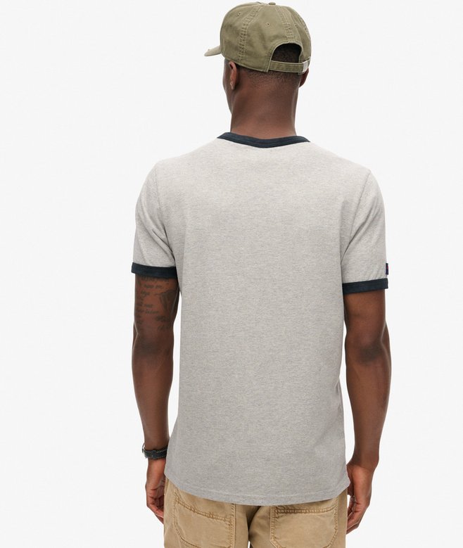 superdry Camiseta gráfica con logotipo Core Ringer Workwear Rebajas de fin de temporada