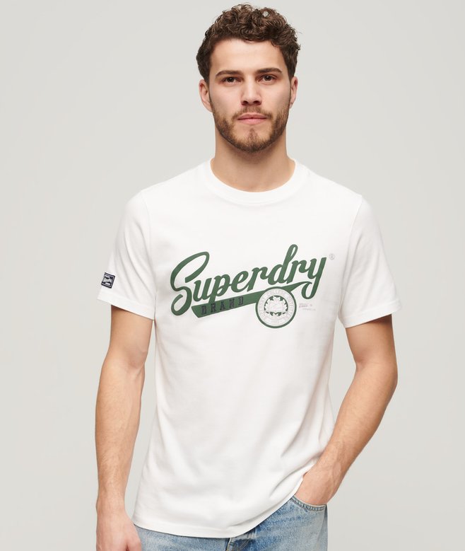 superdry Camiseta Vintage Scripted College Outlet