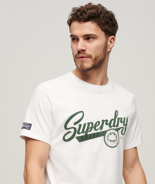 superdry Camiseta Vintage Scripted College Outlet