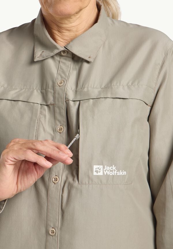 Jack Wolfskin Barrier Ls Shirt W Tienda de fábrica