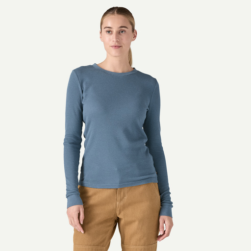 patagonia Camiseta Mujer Work Waffle Crew Solo hoy