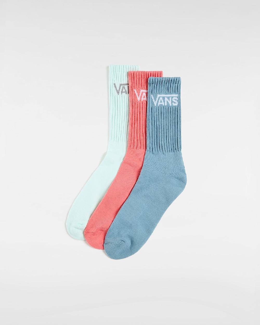 vans Calcetines altos Classic (3 pares) en Verde| Vans ES Rebajas