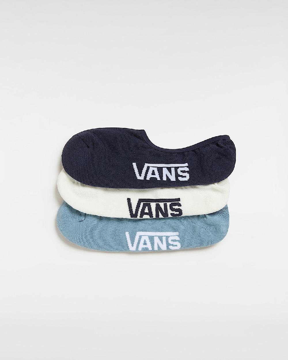vans Calcetines invisibles (3 par) en Azul| Vans ES Gran oferta