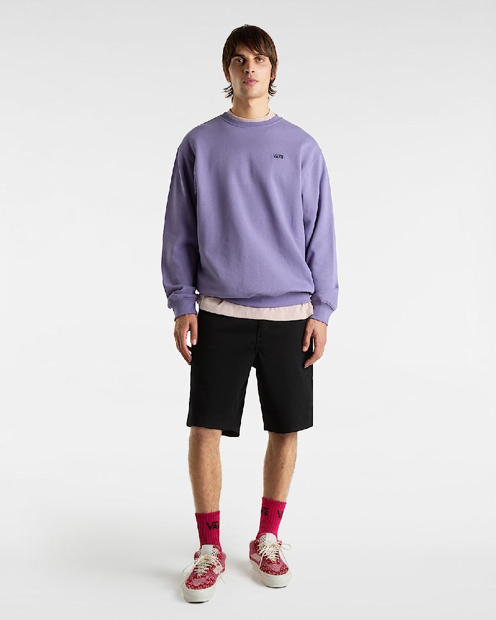 vans Sudadera Left Chest Logo en Púrpura| Vans ES Ahorra y exporta
