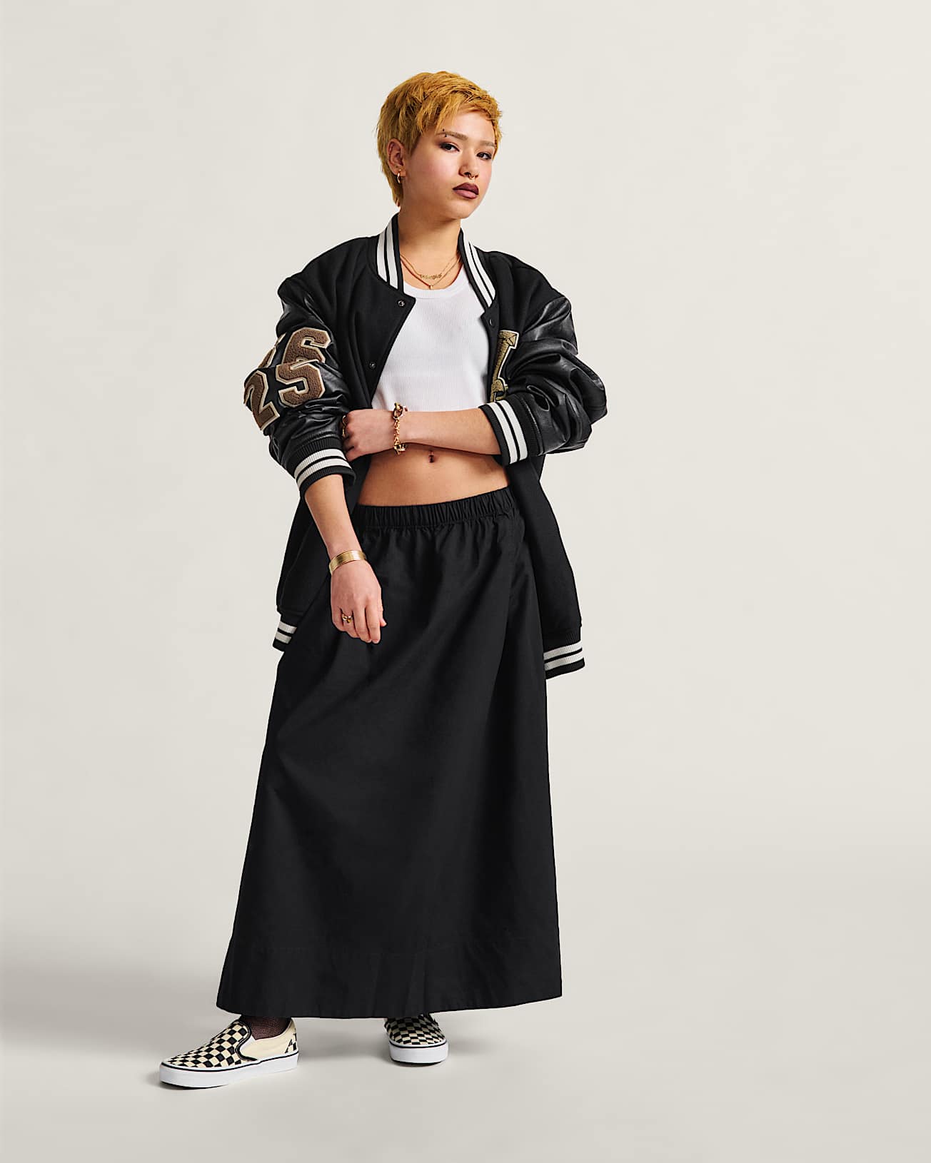 vans Falda larga Francesca en Negro| Vans ES Outlet