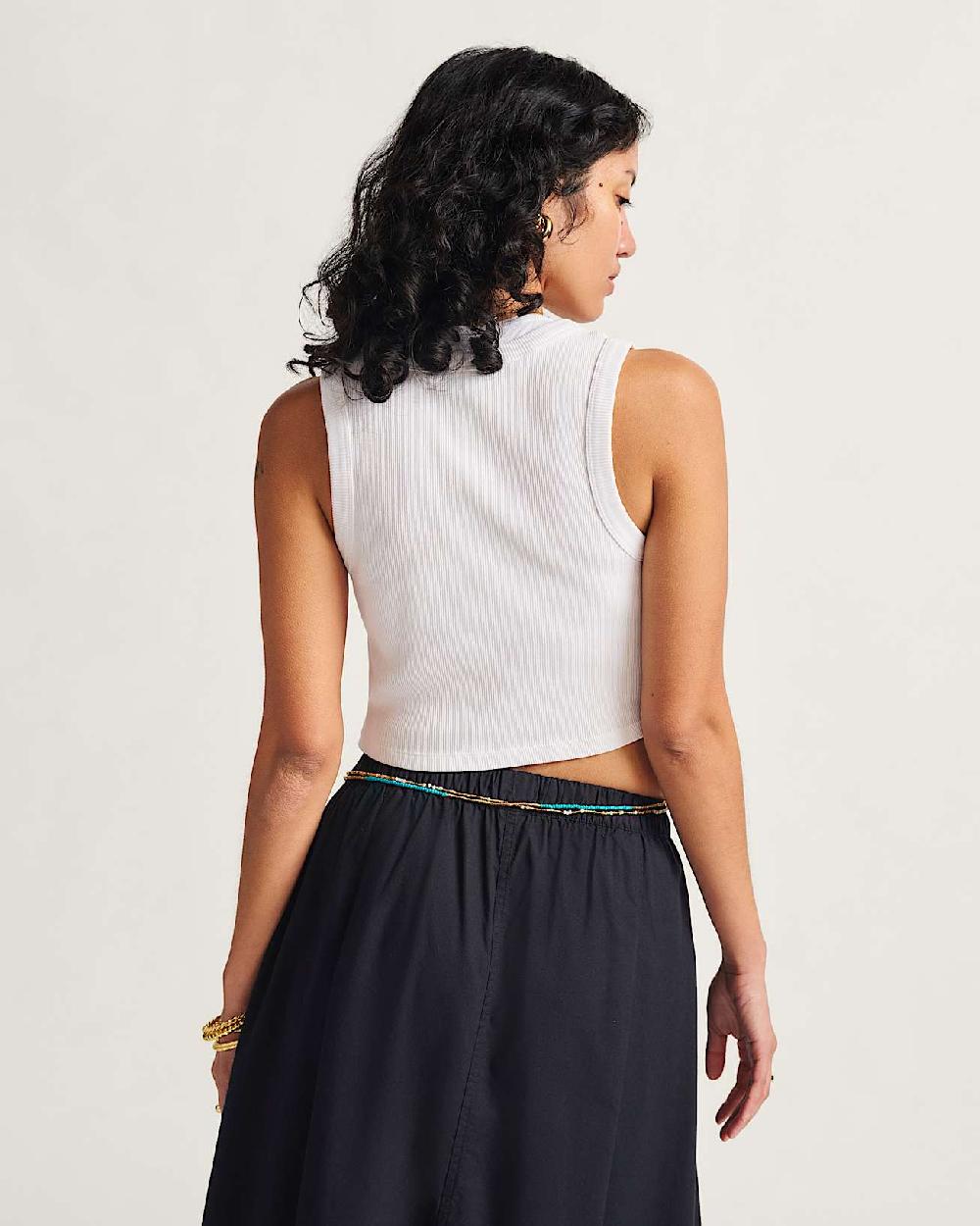 vans Camiseta de canalé sin mangas Drew en Blanco| Vans ES Rebajas