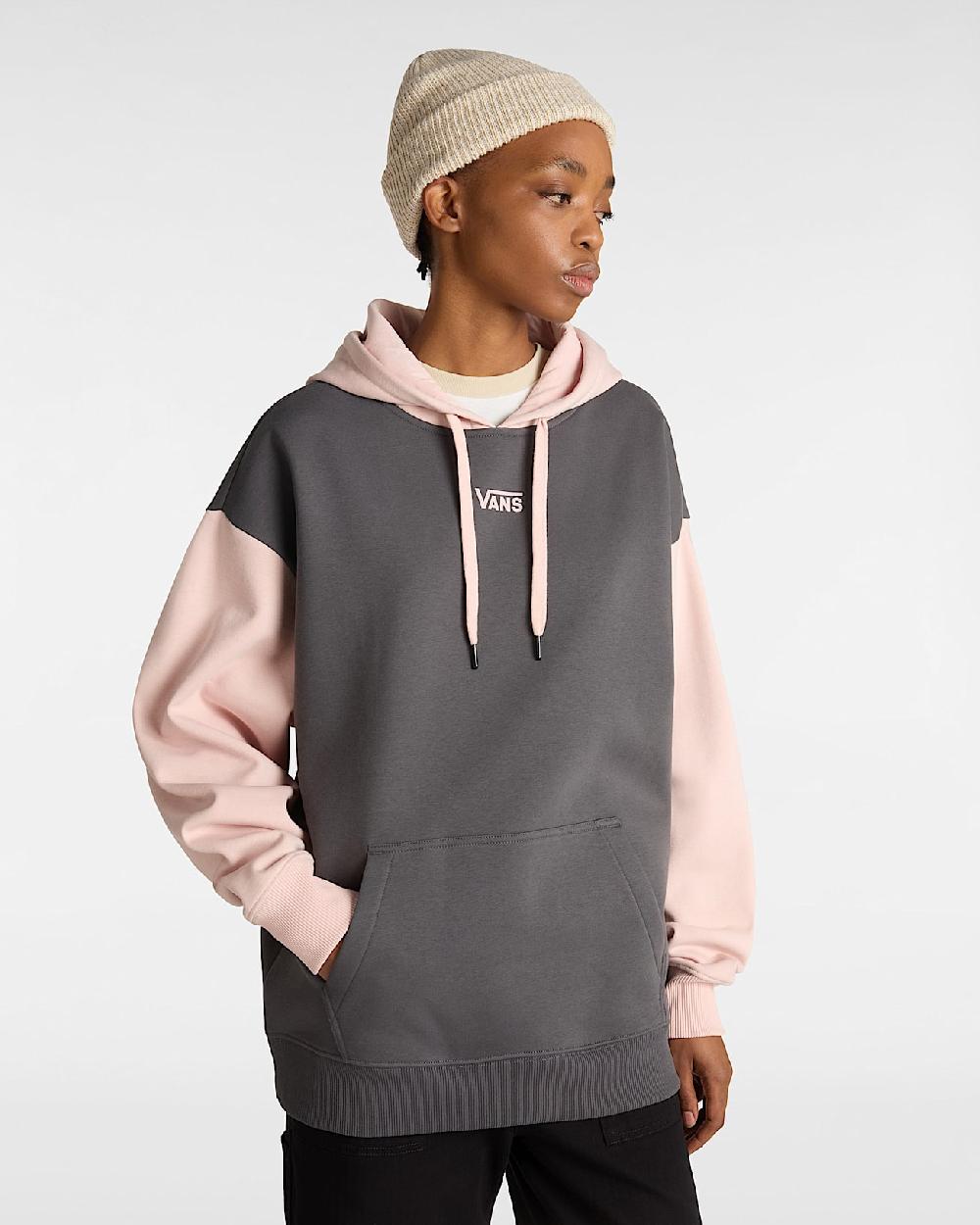 vans Sudadera con capucha Colorblock en Rosa| Vans ES Precio de fábrica