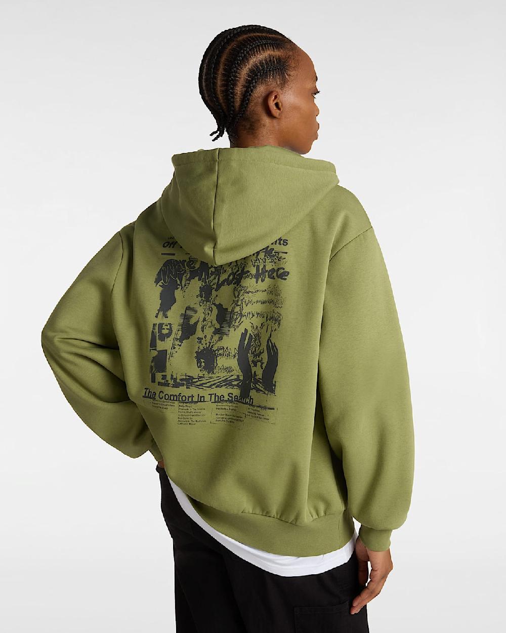 vans Sudadera con capucha Firemade Bloussant en Verde| Vans ES Promoción por tiempo limitado