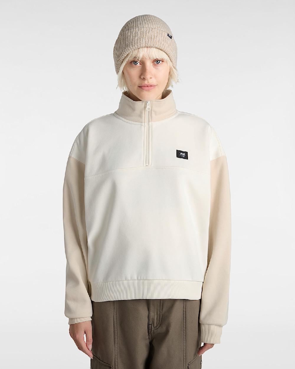 vans Sudadera de cuello alto Colorblock en Beis| Vans ES Liquidación