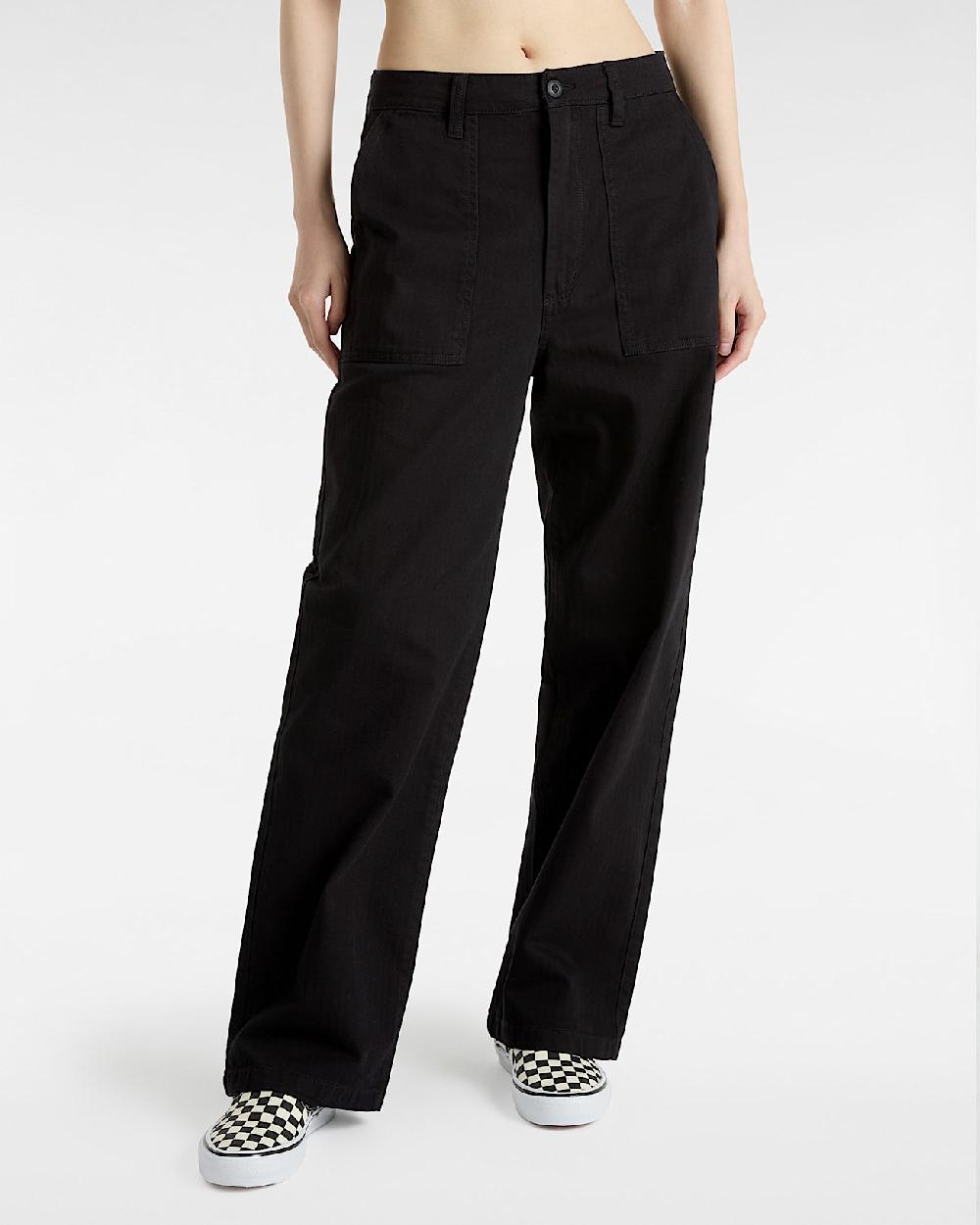 vans Pantalones de carpintero de corte holgado en Negro| Vans ES Descuentos del mes