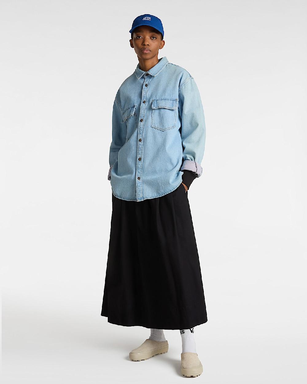vans Camisa vaquera Palmhill en Azul| Vans ES Rebajas