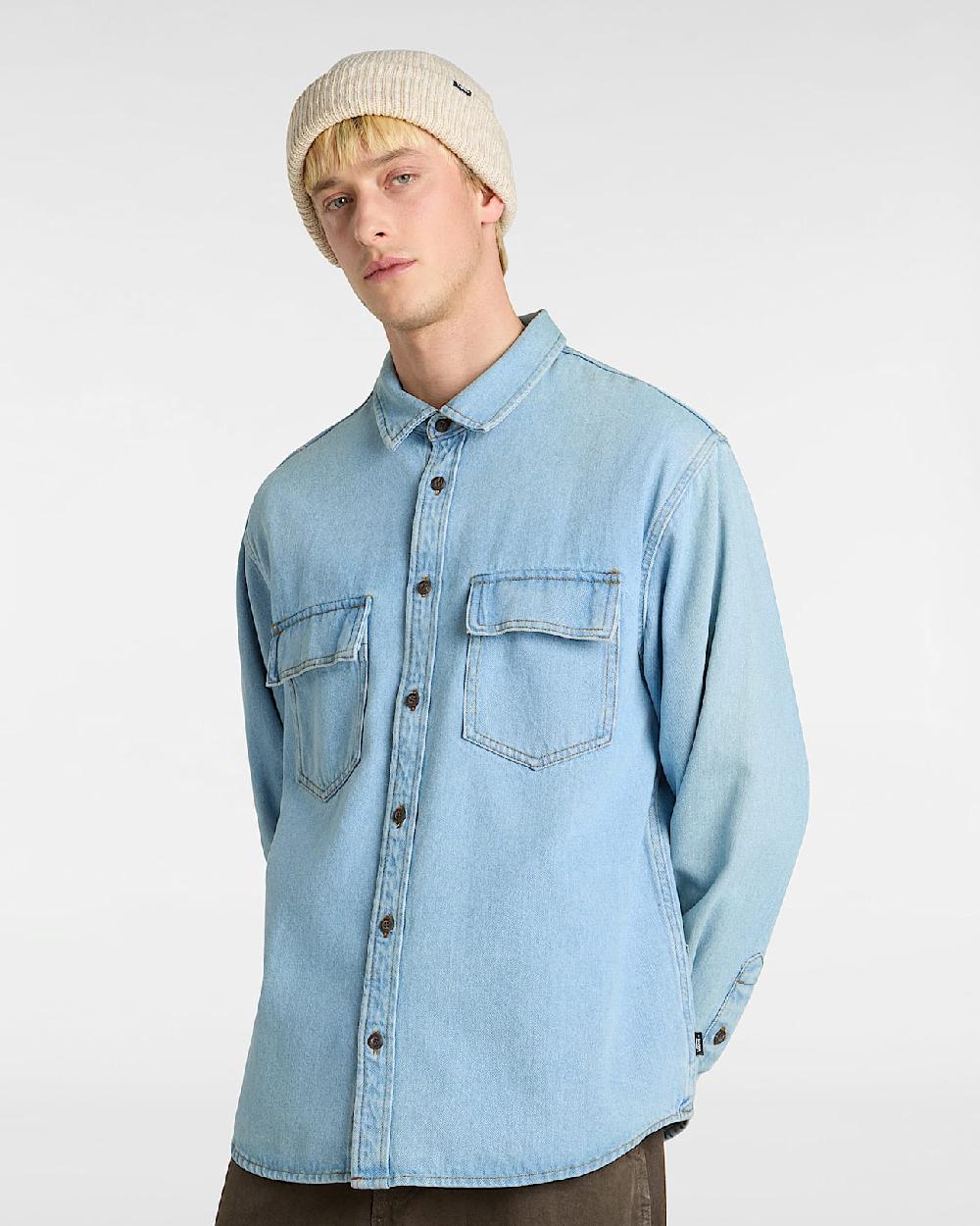 vans Camisa vaquera Palmhill en Azul| Vans ES Rebajas
