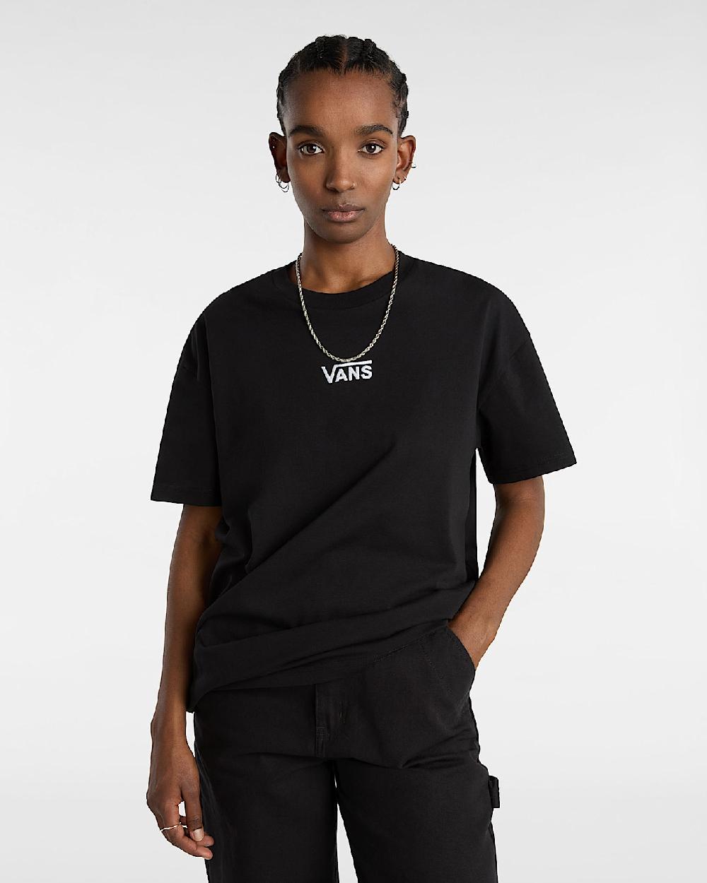 vans Camiseta extragrande Flying V en Negro| Vans ES Rebajas de fábrica
