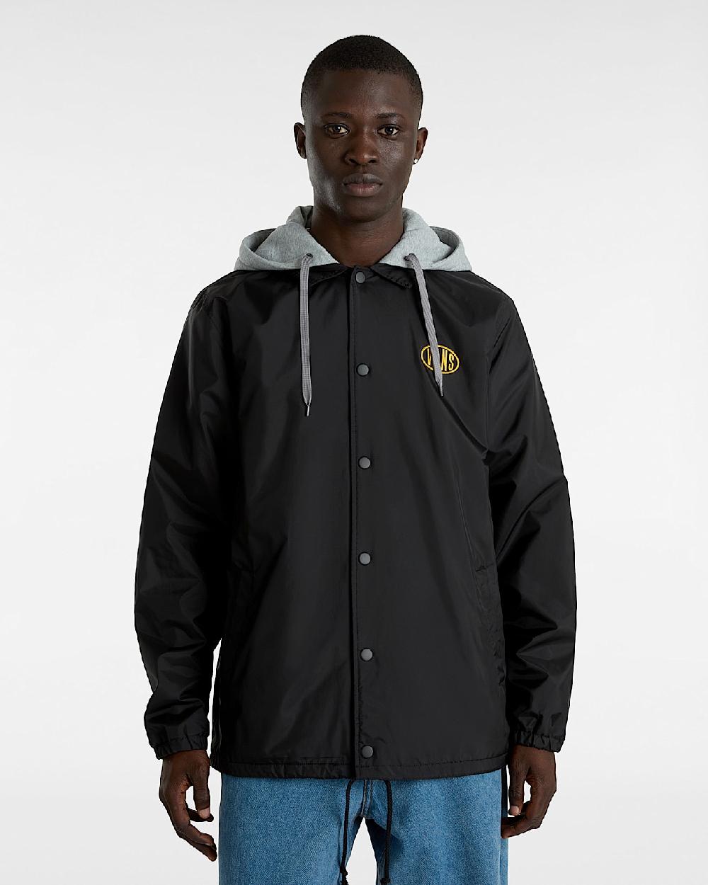 vans Chaqueta Riley II Coach en Negro| Vans ES Rebajas top
