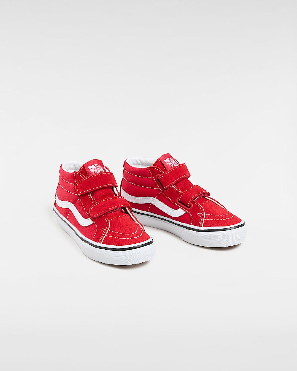 vans Zapatillas de niños SK8-Mid (4-8 años) en Rojo| Vans ES Libre de impuestos