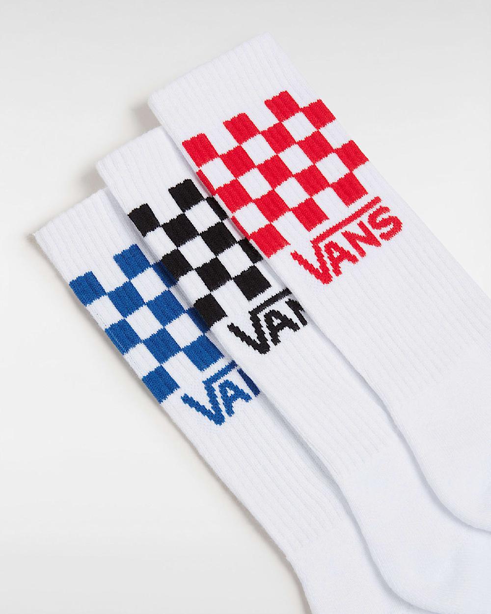 vans Calcetines altos (3 pares) en Blanco| Vans ES Rebajas de fin de temporada