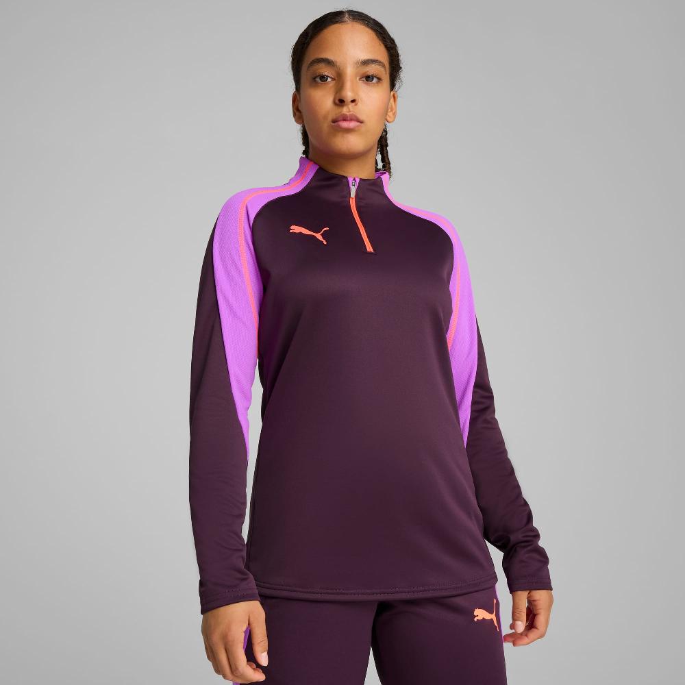 Puma Camiseta de fútbol con cuello con cremallera IndividualBLAZE para mujer