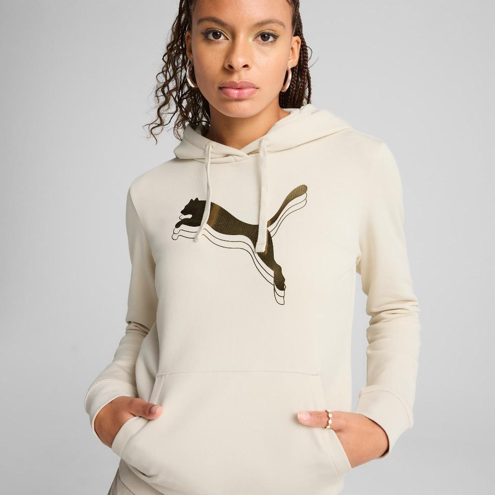 Puma Sudadera con capucha ESS METALLIC para mujer Rebajas