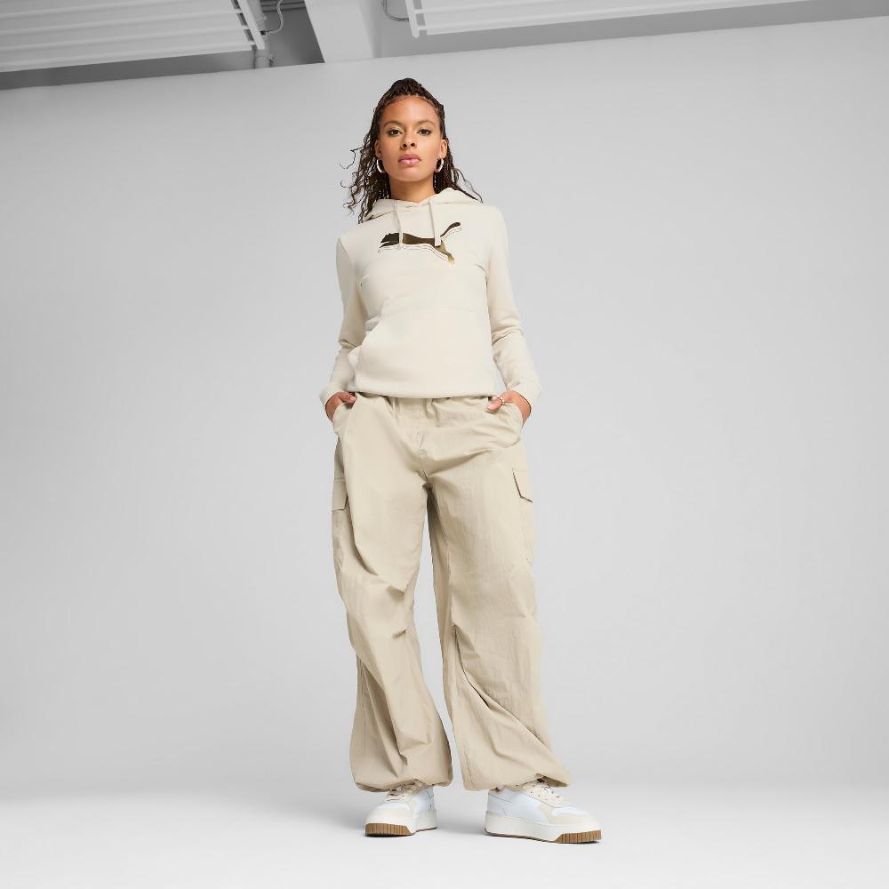Puma Sudadera con capucha ESS METALLIC para mujer Rebajas