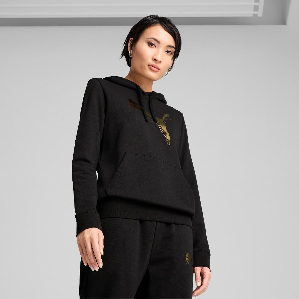 Puma Sudadera con capucha ESS METALLIC para mujer
