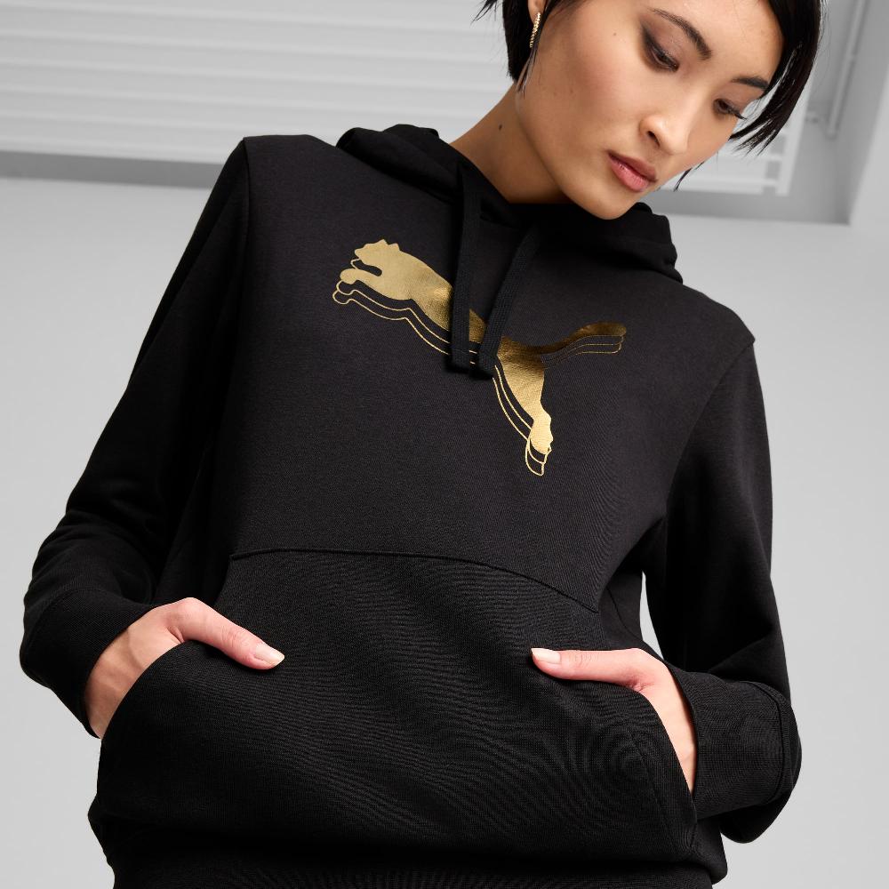 Puma Sudadera con capucha ESS METALLIC para mujer Ofertas