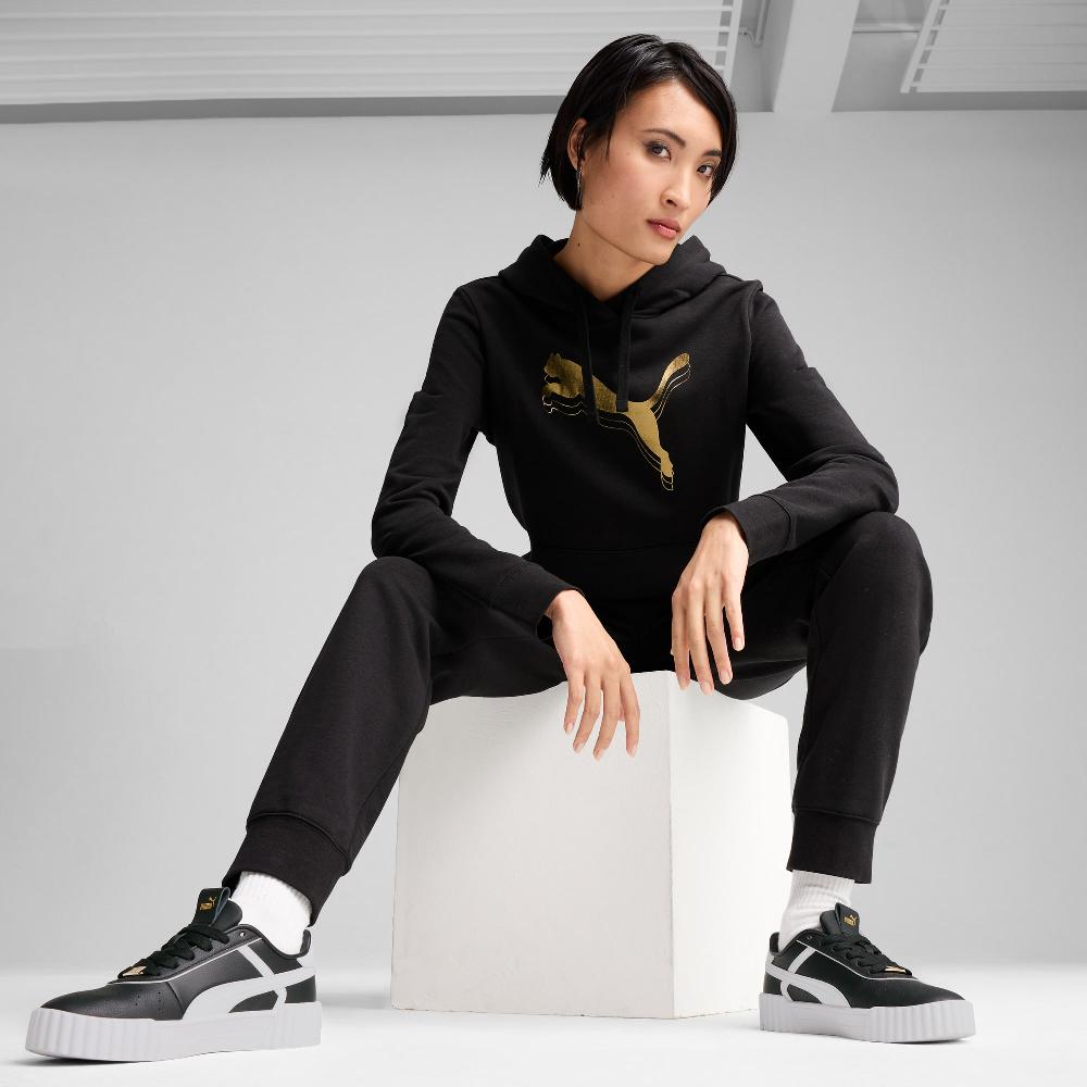Puma Sudadera con capucha ESS METALLIC para mujer Ofertas
