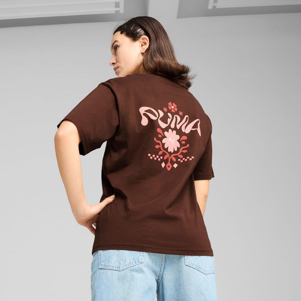 Puma Camiseta estampada holgada ESS FLORAL PACK para mujer Rebajas top