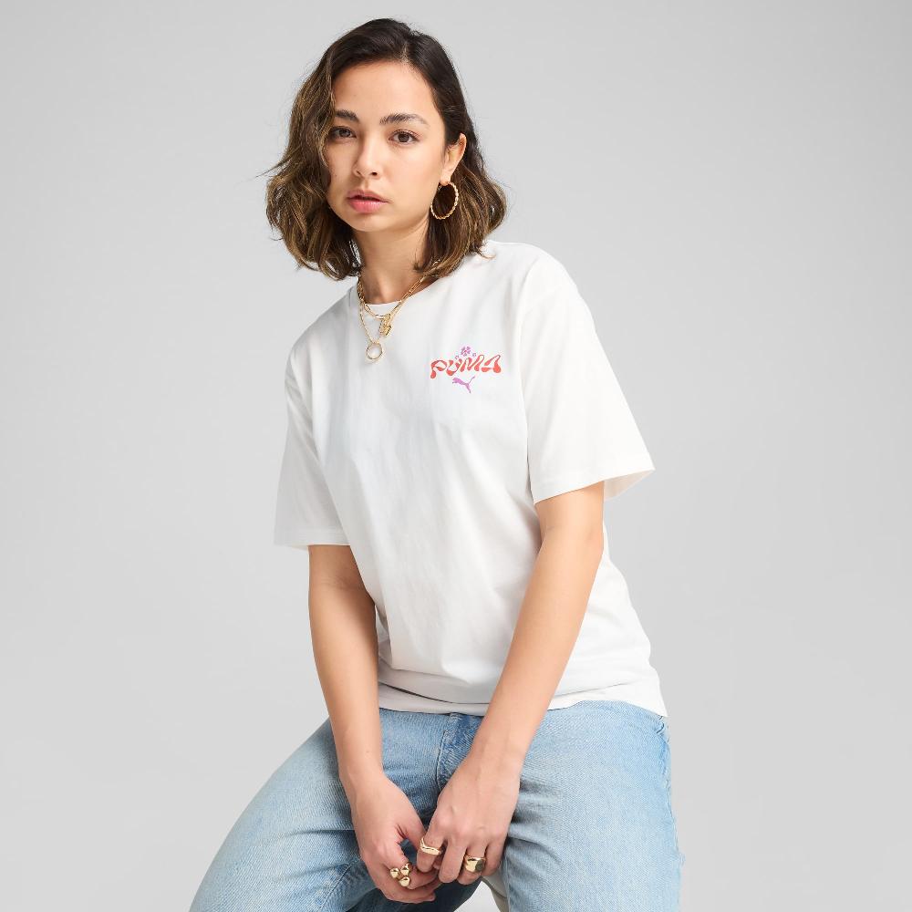 Puma Camiseta estampada holgada ESS FLORAL PACK para mujer