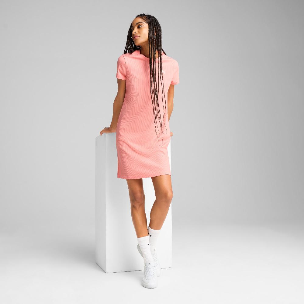 Puma Vestido de canalé ESS ELEVATED Bodycon para mujer Oferta especial