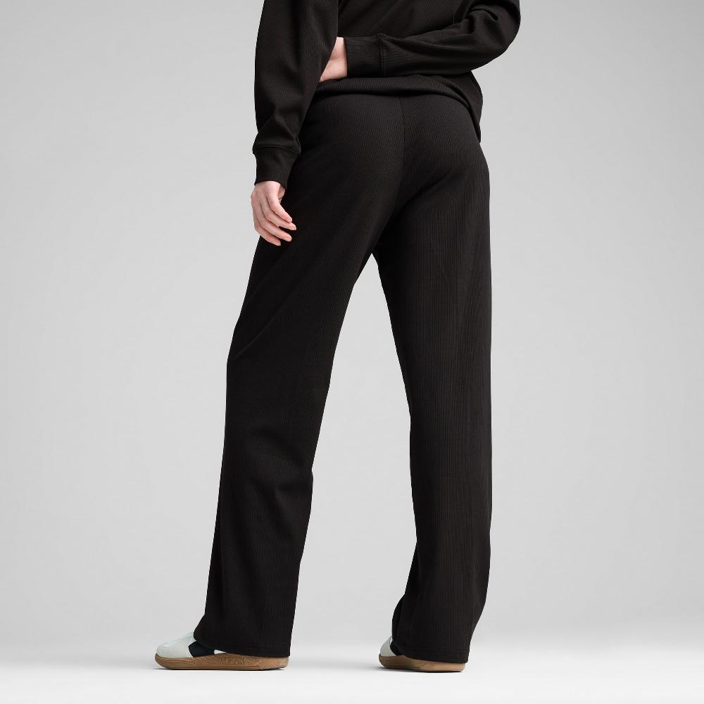 Puma Pantalones de tiro alto ESS ELEVATED Straight Leg Rib para mujer Solo queda un día