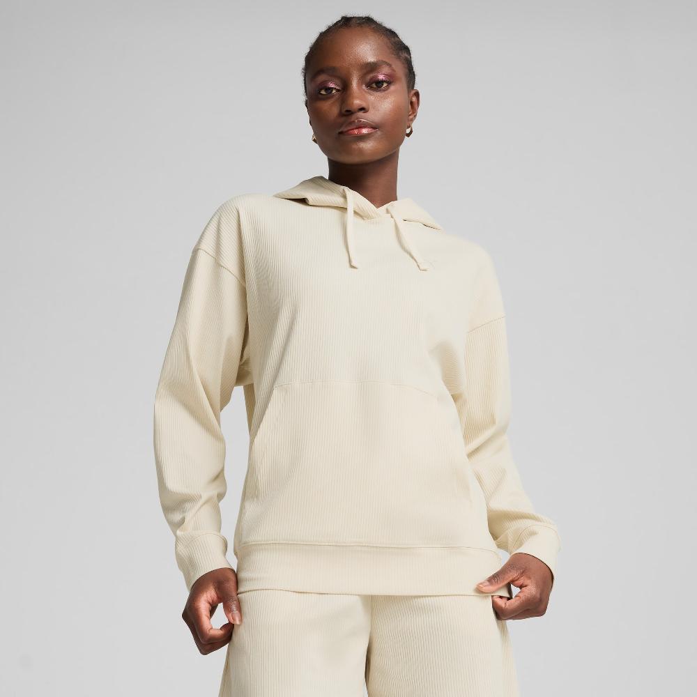 Puma Sudadera de canalé con capucha ESS ELEVATED Comfort para mujer
