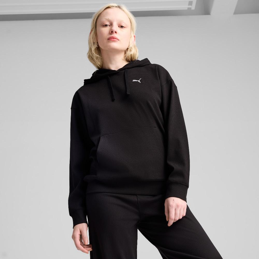 Puma Sudadera de canalé con capucha ESS ELEVATED Comfort para mujer