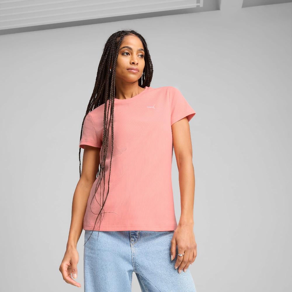 Puma Camiseta de canalé ESS ELEVATED para mujer