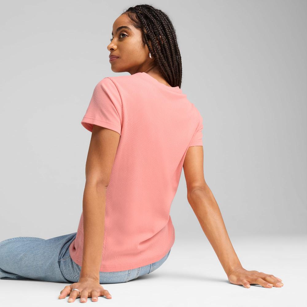 Puma Camiseta de canalé ESS ELEVATED para mujer Envío internacional gratuito