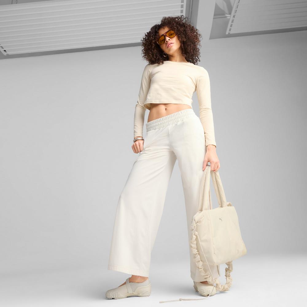 Puma Pantalones con corchetes de tiro bajo WARDROBE ESS para mujer Ofertas de temporada