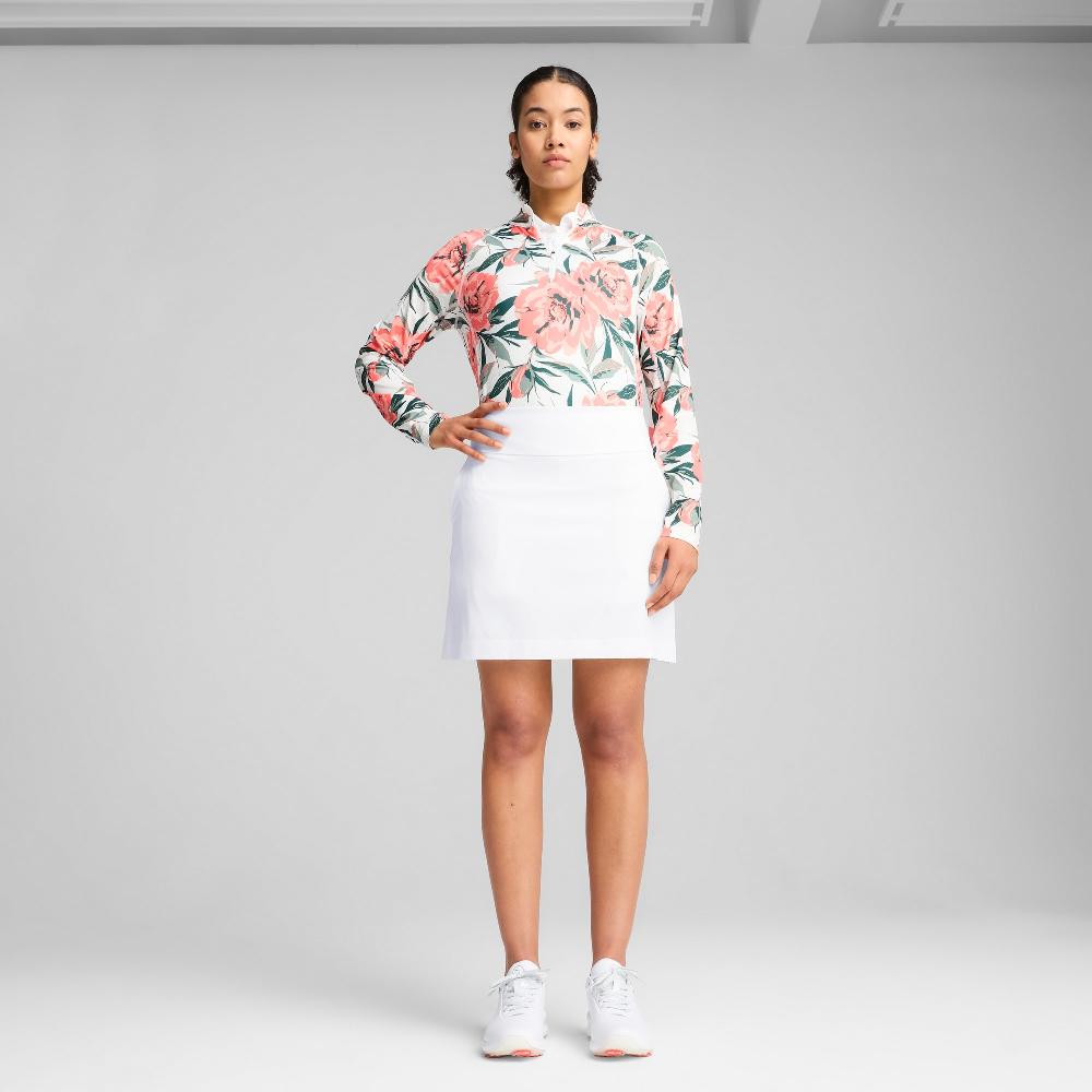 Puma Camiseta de cuello con cremallera YOU-V Beautiful Game para mujer ÚLTIMAS EDICIONES
